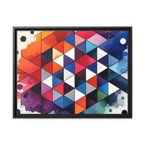 Colorful Geometric Matte Canvas Wall Art - Dipaliz - Posters Prints & Visual Artwork