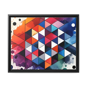 Colorful Geometric Matte Canvas Wall Art - Dipaliz - Posters Prints & Visual Artwork