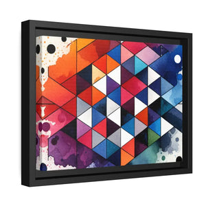 Colorful Geometric Matte Canvas Wall Art - Dipaliz - Posters Prints & Visual Artwork