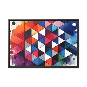 Colorful Geometric Matte Canvas Wall Art - Dipaliz - Posters Prints & Visual Artwork