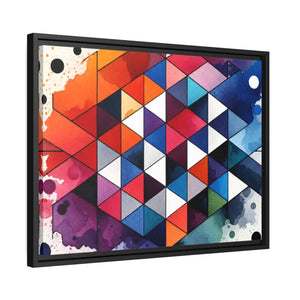 Colorful Geometric Matte Canvas Wall Art - Dipaliz - Posters Prints & Visual Artwork