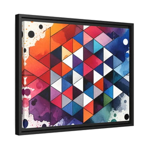Colorful Geometric Matte Canvas Wall Art - Dipaliz - Posters Prints & Visual Artwork