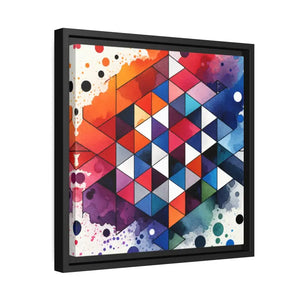Colorful Geometric Matte Canvas Wall Art - Dipaliz - Posters Prints & Visual Artwork