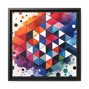 Colorful Geometric Matte Canvas Wall Art - Dipaliz - Posters Prints & Visual Artwork