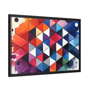 Colorful Geometric Matte Canvas Wall Art - Dipaliz - Posters Prints & Visual Artwork