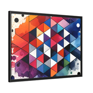 Colorful Geometric Matte Canvas Wall Art - Dipaliz - Posters Prints & Visual Artwork