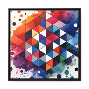 Colorful Geometric Matte Canvas Wall Art - Dipaliz - Posters Prints & Visual Artwork
