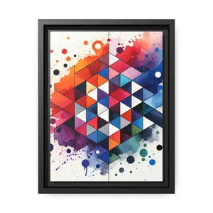 Colorful Geometric Matte Canvas Wall Art - Dipaliz - Posters Prints & Visual Artwork