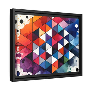 Colorful Geometric Matte Canvas Wall Art - Dipaliz - Posters Prints & Visual Artwork