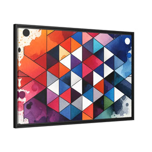 Colorful Geometric Matte Canvas Wall Art - Dipaliz - Posters Prints & Visual Artwork