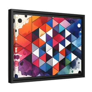 Colorful Geometric Matte Canvas Wall Art - Dipaliz - Posters Prints & Visual Artwork