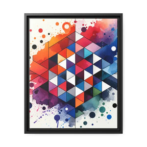 Colorful Geometric Matte Canvas Wall Art - Dipaliz - Posters Prints & Visual Artwork
