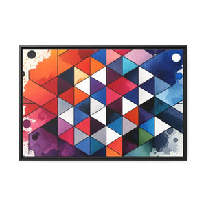Colorful Geometric Matte Canvas Wall Art - Dipaliz - Posters Prints & Visual Artwork