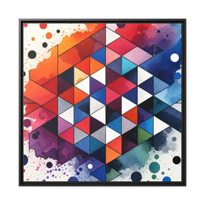 Colorful Geometric Matte Canvas Wall Art - Dipaliz - Posters Prints & Visual Artwork