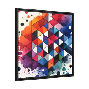 Colorful Geometric Matte Canvas Wall Art - Dipaliz - Posters Prints & Visual Artwork