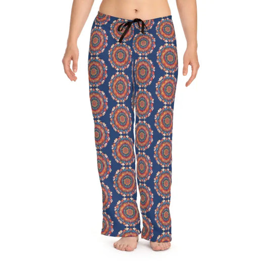 Vibrant Geometric Women’s Pajama Pants for Stylish Relaxation - m / White Stitching Pajamas