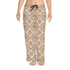 Soft Women’s Pajama Pants - Bright Geometrical Pattern - Dipaliz - Pajamas
