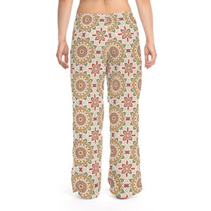 Soft Women’s Pajama Pants - Bright Geometrical Pattern - Dipaliz - Pajamas