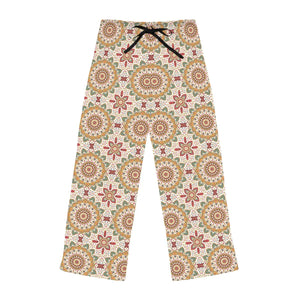Soft Women’s Pajama Pants - Bright Geometrical Pattern - Dipaliz - Pajamas