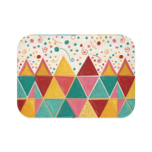 Triangular Pattern Bath Mat – Microfiber 20x30 - Dipaliz - Mats & Rugs