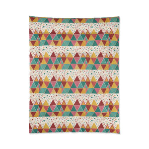 Geometrical Vibrant Triangles – Polyester Comforter - Dipaliz - Quilts & Comforters