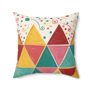 Captivating Room Accents – Bright Triangle - Dipaliz - Throw Pillows