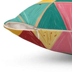 Captivating Room Accents – Bright Triangle - Dipaliz - Throw Pillows