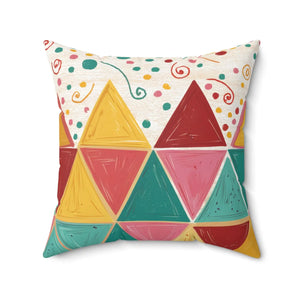 Captivating Room Accents – Bright Triangle - Dipaliz - Throw Pillows
