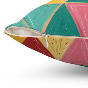 Captivating Room Accents – Bright Triangle - Dipaliz - Throw Pillows