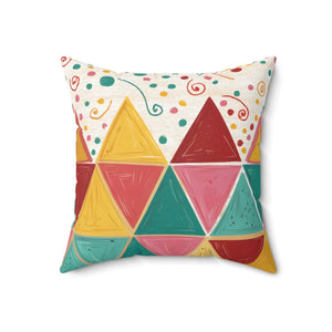Captivating Room Accents – Bright Triangle - Dipaliz - Throw Pillows