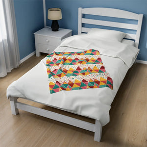 Plush Velveteen Blanket – Soft Sustainable Throw - Dipaliz - Blankets