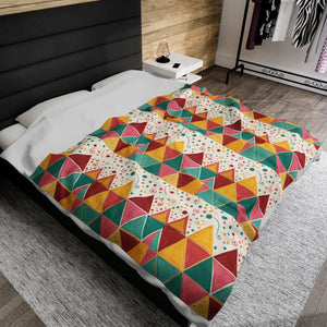 Plush Velveteen Blanket – Soft Sustainable Throw - Dipaliz - Blankets