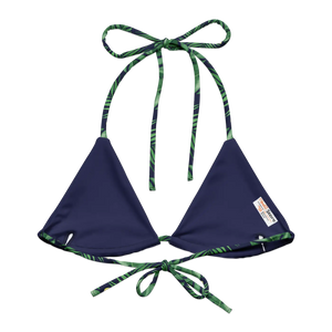 Bright Tropical Recycled String Bikini Top | Upf50+ Padded - Swimwear Tops - Xs