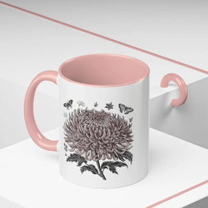 Vibrant Chrysanthemum Coffee Mug - Floral Morning Boost - Dipaliz