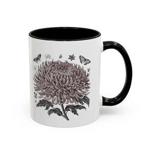 Vibrant Chrysanthemum Coffee Mug - Floral Morning Boost - Dipaliz