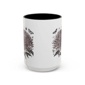 Vibrant Chrysanthemum Coffee Mug - Floral Morning Boost - Dipaliz