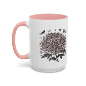 Vibrant Chrysanthemum Coffee Mug - Floral Morning Boost - Dipaliz