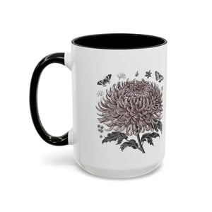 Vibrant Chrysanthemum Coffee Mug - Floral Morning Boost - Dipaliz