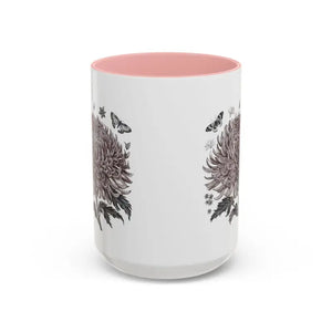 Vibrant Chrysanthemum Coffee Mug - Floral Morning Boost - Dipaliz