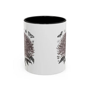 Vibrant Chrysanthemum Coffee Mug - Floral Morning Boost - Dipaliz