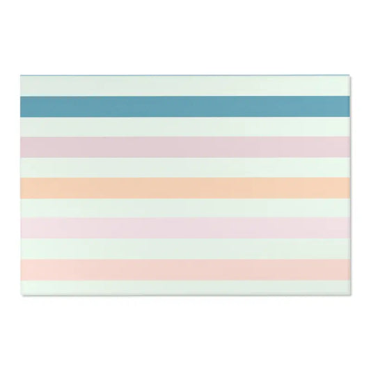 Transform your Space with Pastel Colored Stripes Area Rugs - 72’’ × 48’’ Home Decor