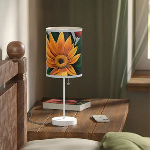 Sunflower Floral Print Lamp - Vibrant Cozy Glow - Dipaliz - Lamps