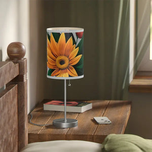 Sunflower Floral Print Lamp - Vibrant Cozy Glow - Dipaliz - Lamps