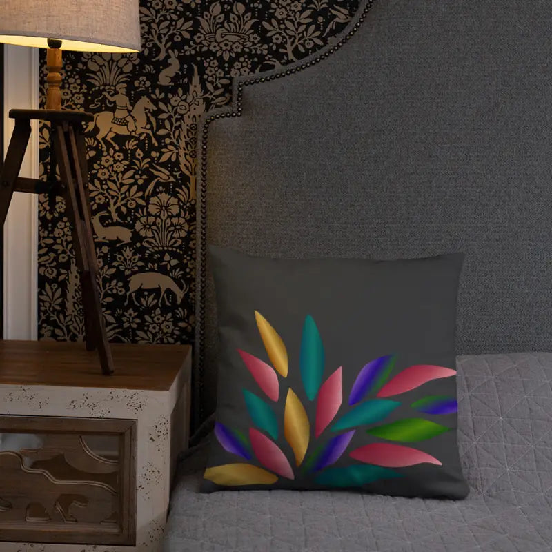 Brighten your Room with Colorful Petals Throw Pillow - Home Decor