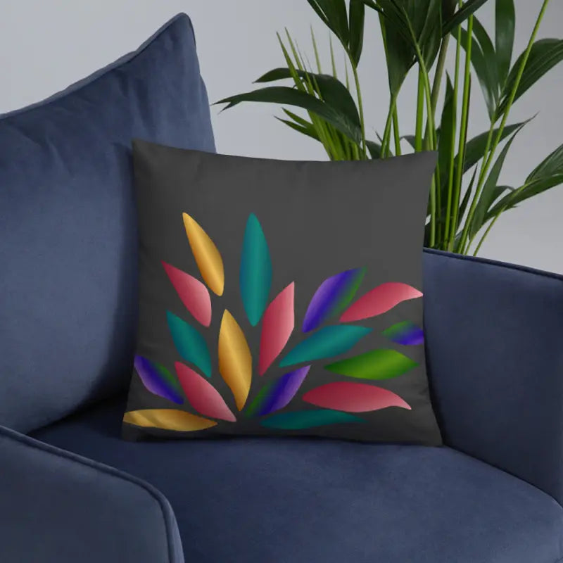 Brighten your Room with Colorful Petals Throw Pillow - Home Decor