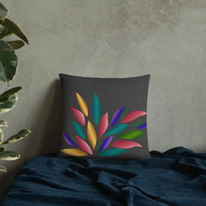 Colorful Petals Throw Pillow - Vibrant Home Decor - Dipaliz - Pillows