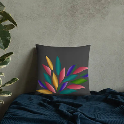 Brighten your Room with Colorful Petals Throw Pillow - Home Decor