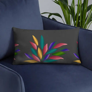 Colorful Petals Throw Pillow - Vibrant Home Decor - Dipaliz - Pillows