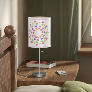 Home Decor - Lamp on a Stand Colorful Abstract Pattern Modern Design - Dipaliz