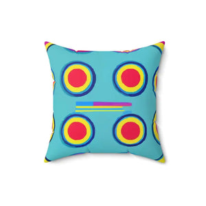 Colorful Circles Pattern Spun Polyester Square Pillow - Dipaliz - Throw Pillows